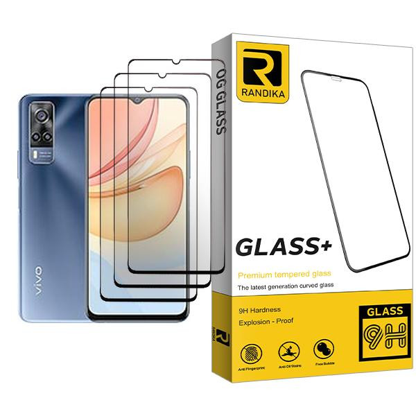 محافظ صفحه نمایش سرامیکی راندیکا مدل Randika Glass3 مناسب برای گوشی موبایل ویوو Y33 بسته سه عددی