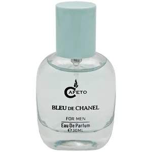 عطر جیبی مردانه کافه تو مدل بلو شنل با رایحه خنک حجم 30 میلی‌ لیتر
