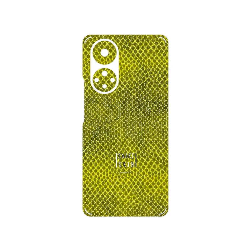 برچسب پوششی ماهوت مدل Yellow Snake Skin مناسب برای گوشی موبایل آنر 50