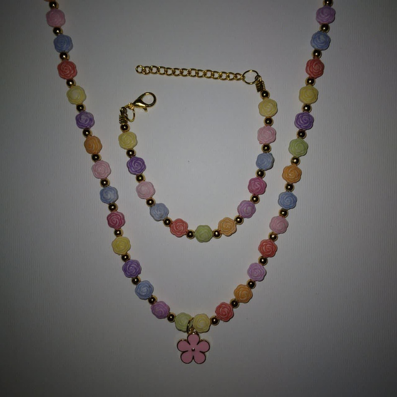 نیم ست دخترانه مدل رز