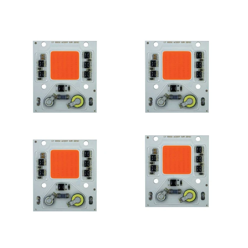 چیپ ال ای دی رشد گیاه 50 وات مدل LY بسته 4 عددی