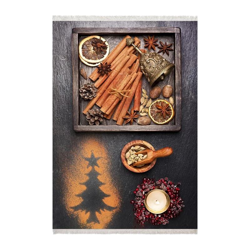 فرش ماشینی زانیس مدل مدرن طرح آشپزخانه زمینه نوک مدادی