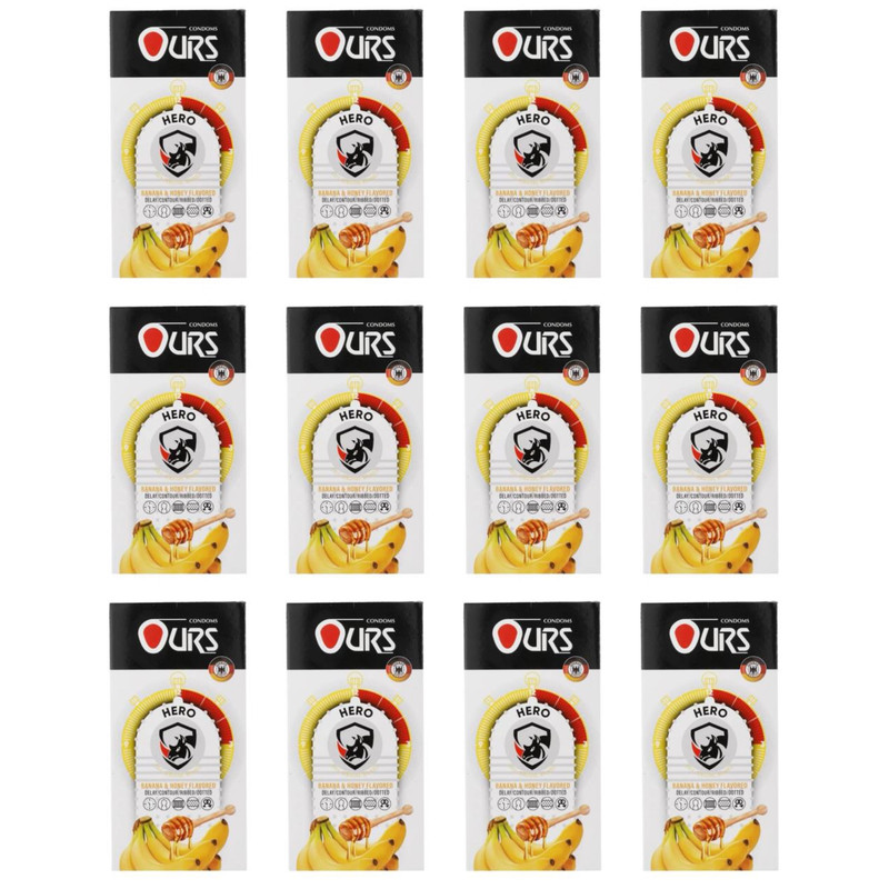 کاندوم تاخیری اورز مدل Hero دوازده بسته 12 عددی