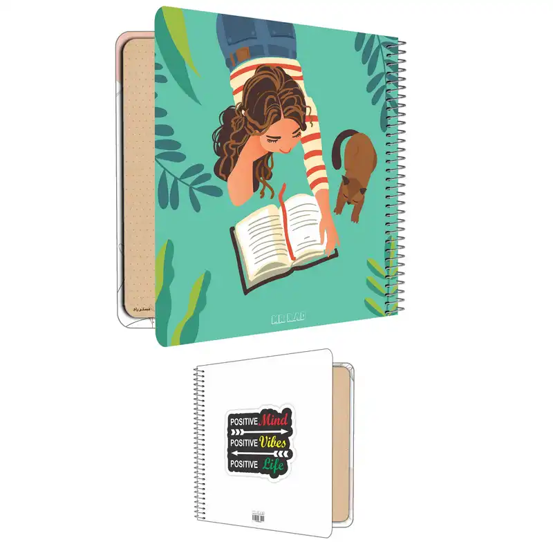 دفتر مستر راد مدل بولت ژورنال نقطه‌ای طرح کتی کد 1530 مجموعه 2 عددی