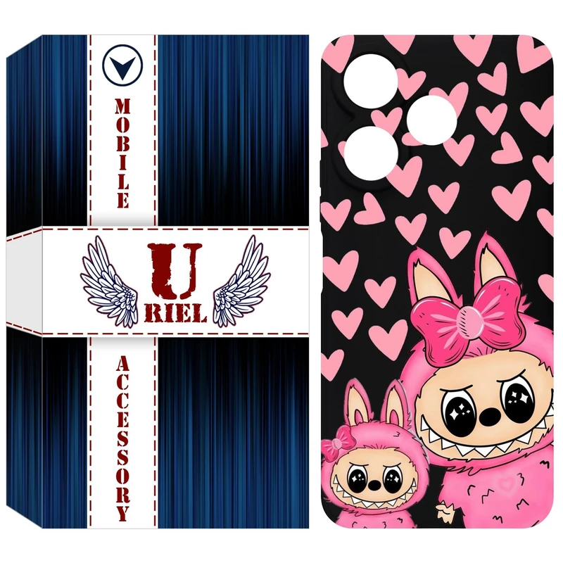 کاور یوریل مدل KSH کد 105 طرح عروسک لبوبو مناسب برای گوشی موبایل شیائومی Redmi 13x / 13 4G / Poco M6 4G