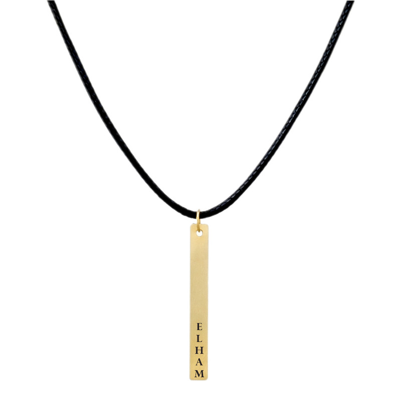 گردنبند طلا 18 عیار زنانه لیردا مدل اسم الهام  9011