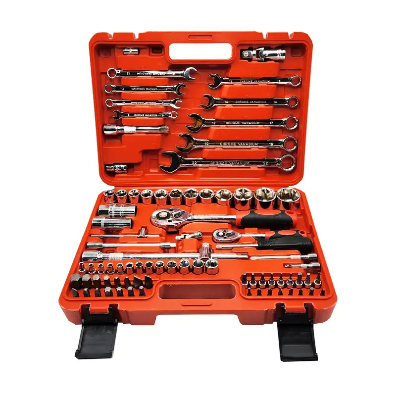 آچار بکس صنعتی جی ان ترد مدل J-10016 مجموعه 82 عددی