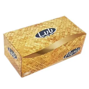 دستمال کاغذی100برگ پاپیا مدل گلد مجموعه 2عددی