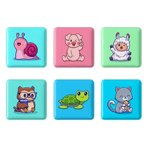 مگنت خندالو طرح حیوانات بامزه Cute Animals کد 1617A مجموعه 6 عددی