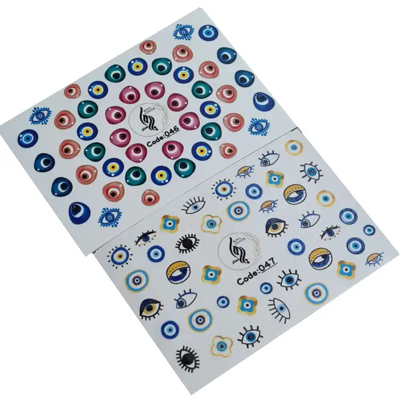 برچسب لنز ناخن رویاسنتر مدل 4647 مجموعه 2 عددی