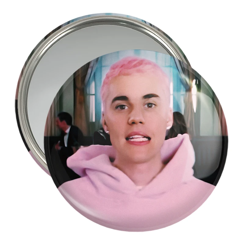 آینه جیبی خندالو مدل جاستین بیبر Justin Bieber  کد 19024