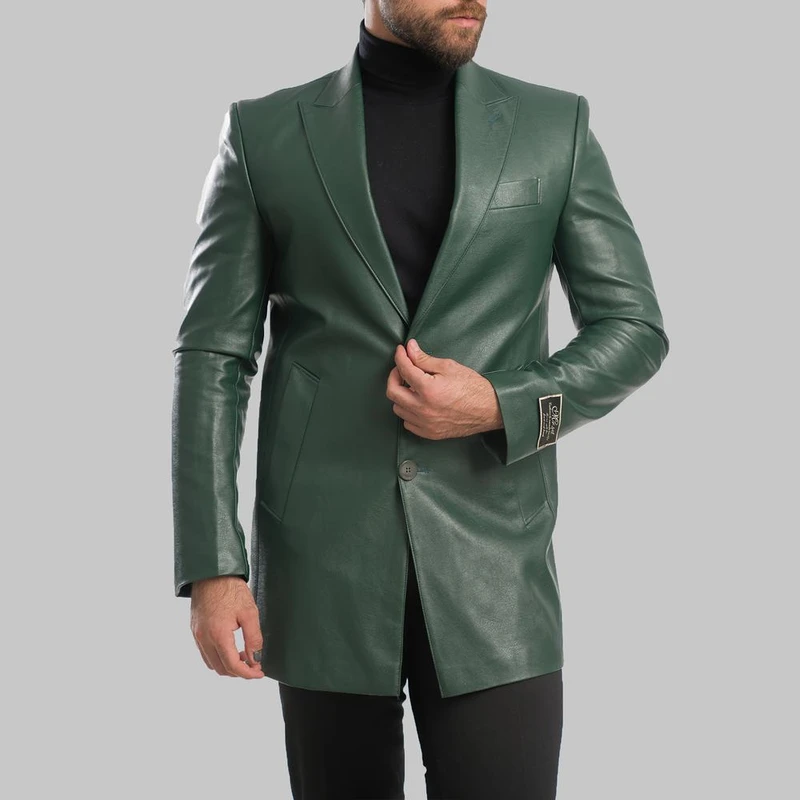 کت چرم مردانه مدل 55-55