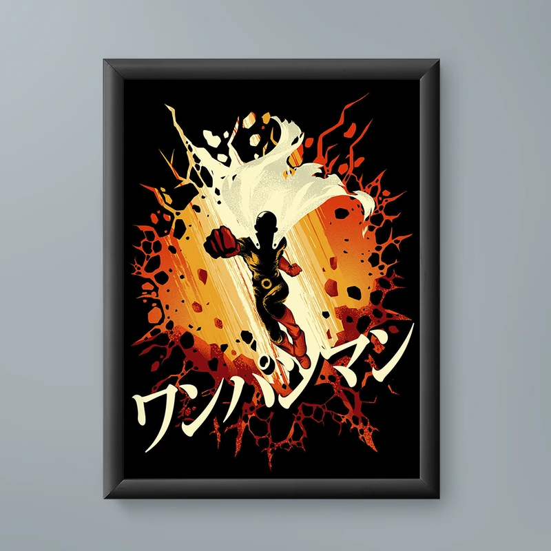 تابلو مدل سایتاما وان پانچ من saitama one punch man 03