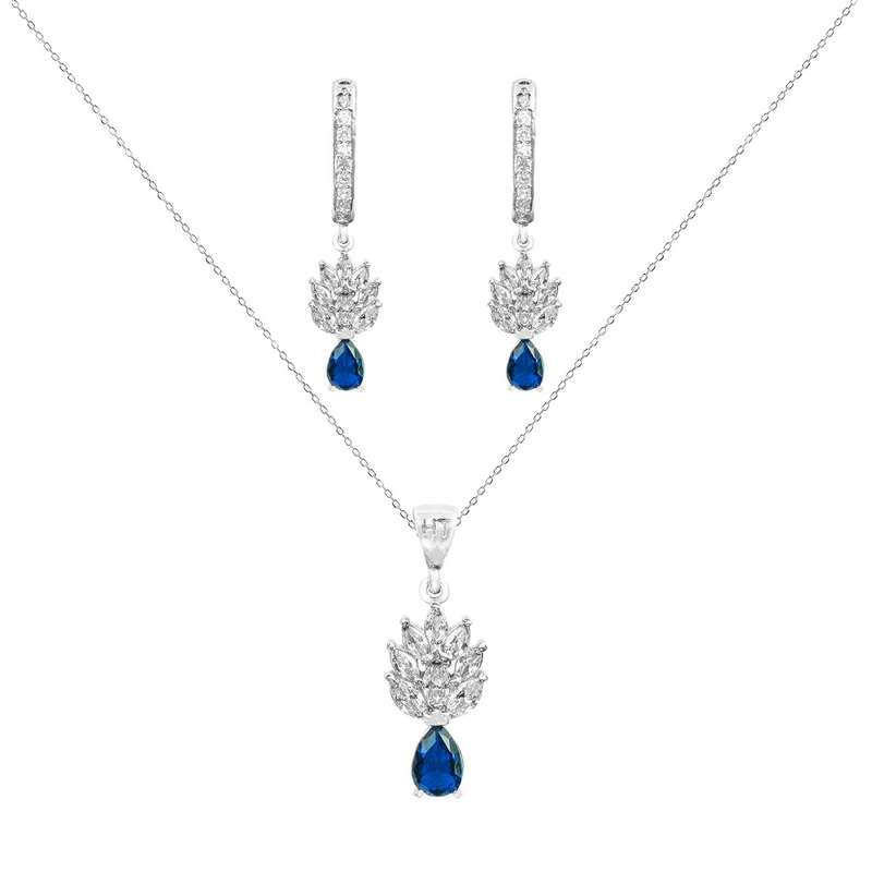 نیم ست نقره زنانه مدل NI A3