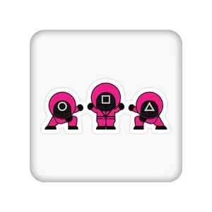 زیر لیوانی مدل Squid Game کد 2258