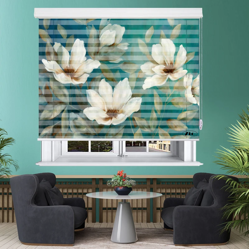 پرده زبرا زیو مدل 3D-1131 سایز 100x150 سانتی متر