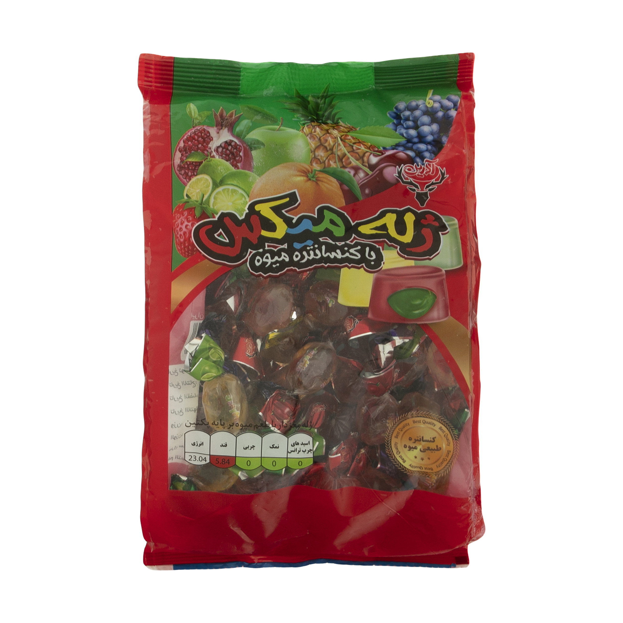 آبنبات چوبی آدرین با طعم میوه - 430 گرم
