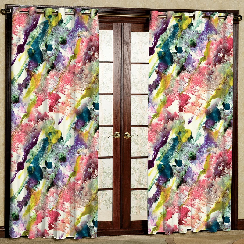 پرده مدل مخمل پانچی کد 1337T2 سایز 200x140 سانتی متر