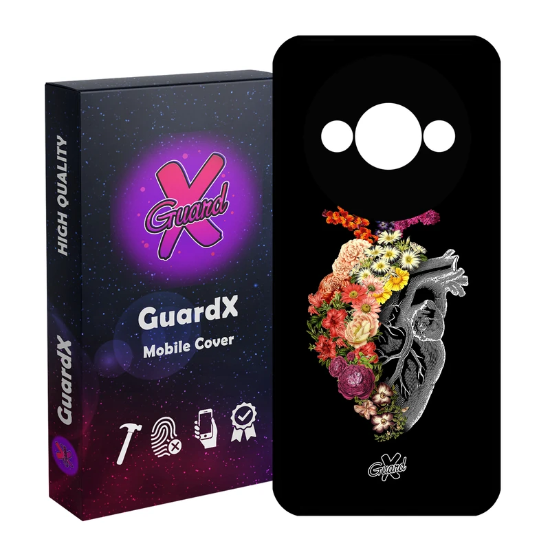 کاور گارد ایکس طرح قلب مدل قاب Glass10216 مناسب برای گوشی موبایل شیائومی Redmi A3 4G/ A3X 4G/ Poco C61