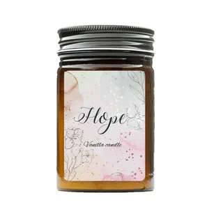 شمع لیوانی مدل  hope وانیل