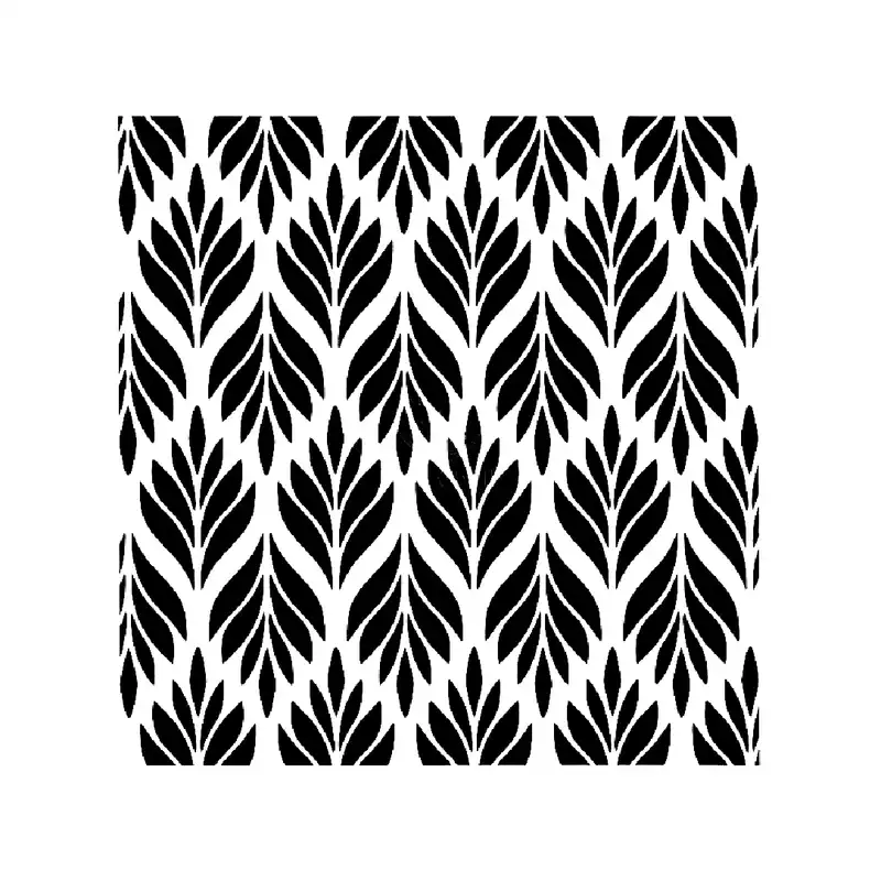 شابلون باتیس آرت طرح برگ کد 50-181