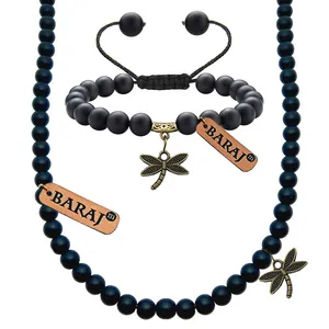 نیم ست زنانه باراج من مدل سنگی طرح سنجاقک