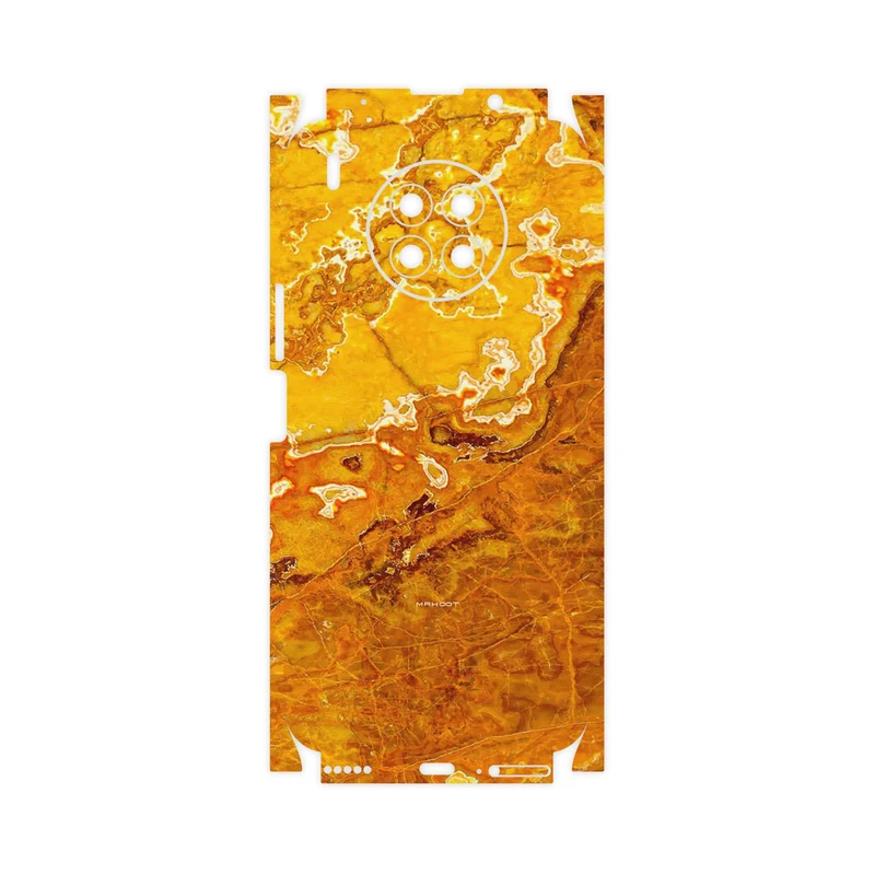 برچسب پوششی ماهوت مدل Gold Marble-FullSkin مناسب برای گوشی موبایل آنر 50 Lite