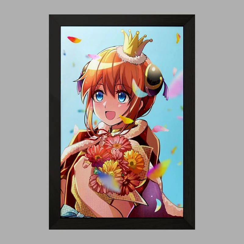 تابلو خندالو مدل کاگویا انیمه گینتاما  کد 12966