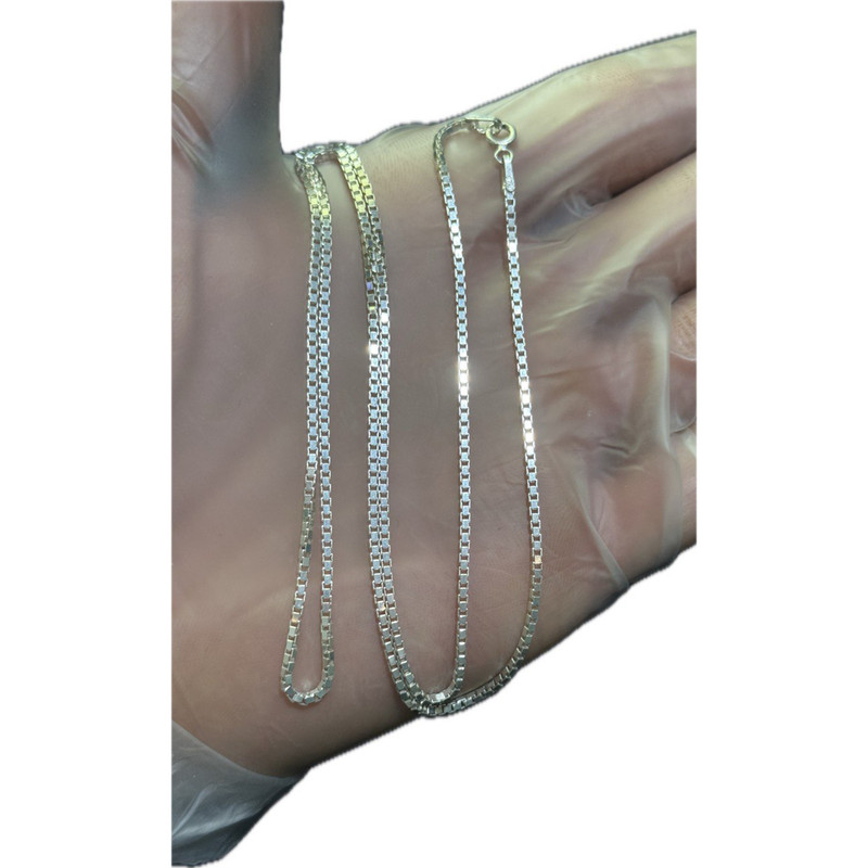 زنجیر نقره مردانه مدل ونیزی کد 6.64