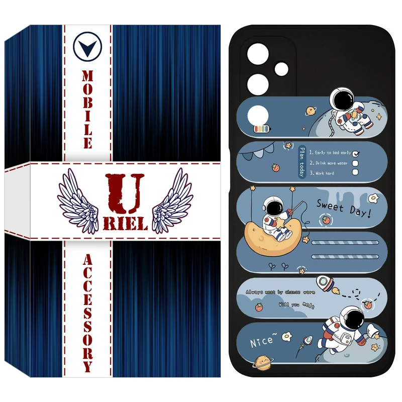 کاور یوریل مدل KSH کد 18 طرح فضانورد مناسب برای گوشی موبایل سامسونگ Galaxy M14