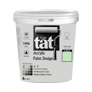 رنگ پسته ای مات اکرولیک تات کد 1-23-3 حجم 4 لیتر