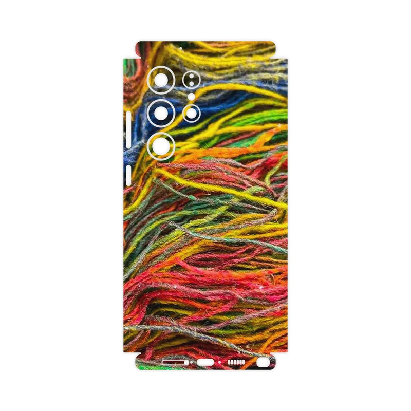 برچسب پوششی ماهوت مدل Fabric Texture 9-FullSkin مناسب برای گوشی موبایل سامسونگ Galaxy S23 Ultra