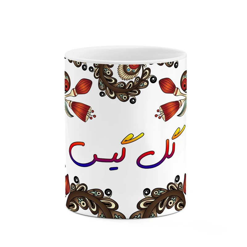 ماگ کاکتی مدل اسم گل گیس طرح سنتی گل و بته کد mgh46726