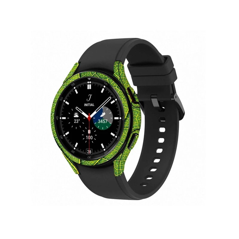  برچسب ماهوت طرح Leaf-Texture مناسب برای ساعت هوشمند سامسونگ Watch4 Classic 42mm
