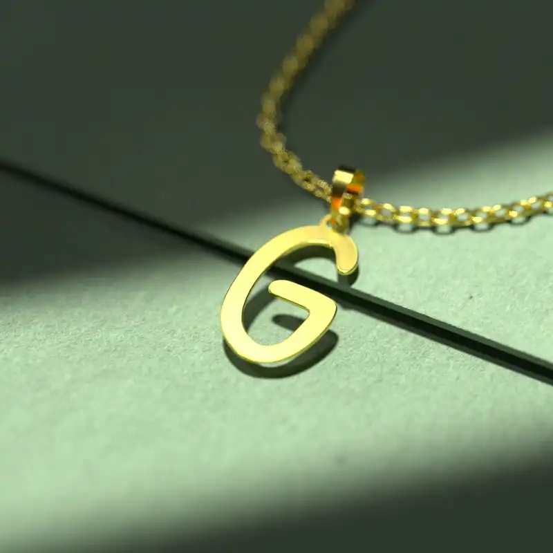 گردنبند طلا 18 عیار زنانه مدوپد مدل حرف G کد H2-1-1579