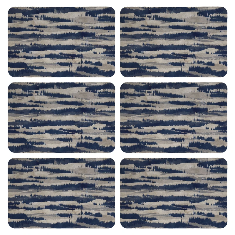 زیربشقابی طرح آبرنگی کد 9155 بسته 6 عددی 