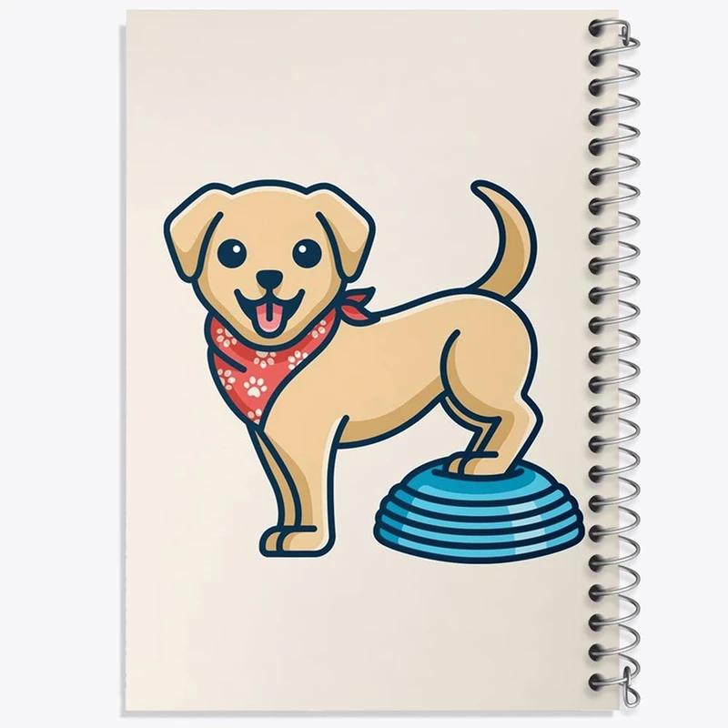 دفتر نقاشی 50 برگ خندالو مدل حیوانات بامزه سگ کد 28374