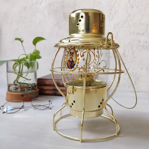 چراغ فانوس برنجی مدل خرچنگی کد ZH277.2