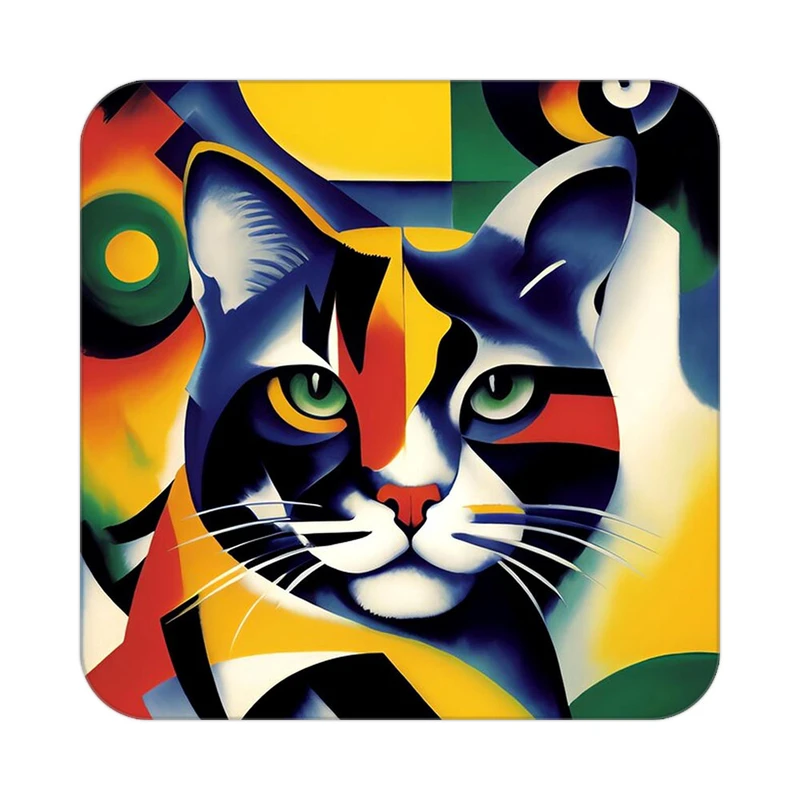 زیر لیوانی کاکتی طرح حیوانات رنگی مدل mp26388