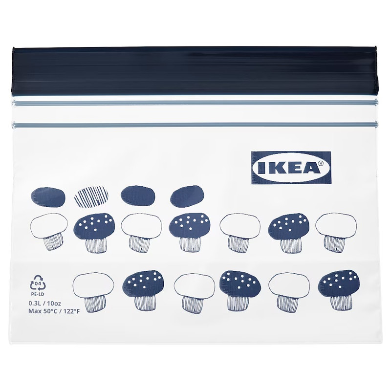 کیسه زیپ دار ایکیا مدل ISTAD کد 605.255.28 بسته 25 عددی
