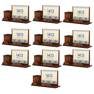 تقویم رومیزی سال 1403 مدل پاسارگاد کد 01 بسته 10 عددی