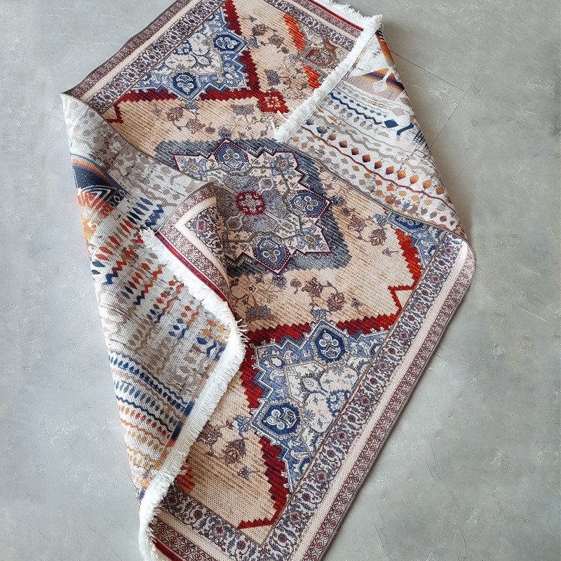 گلیم ماشینی مدل جاجیم