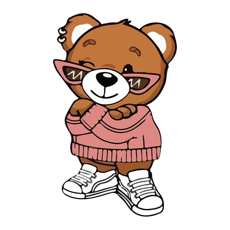 استیکر پارچه و لباس پاد آفرین مدل کارتونی کد S754