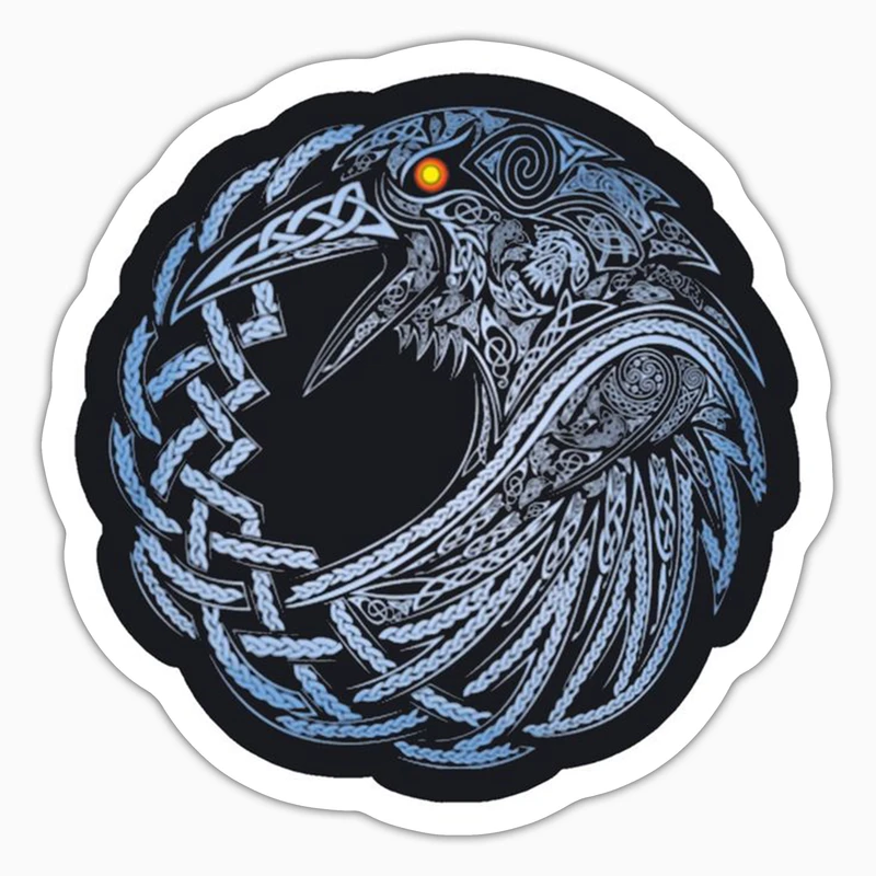 استیکر لپ تاپ و موبایل بووم طرح سریال Vikings مدل Raven کد LB14