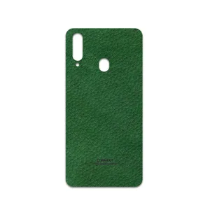MAHOOT Green-Leather Cover Sticker for Samsung Galaxy A20s