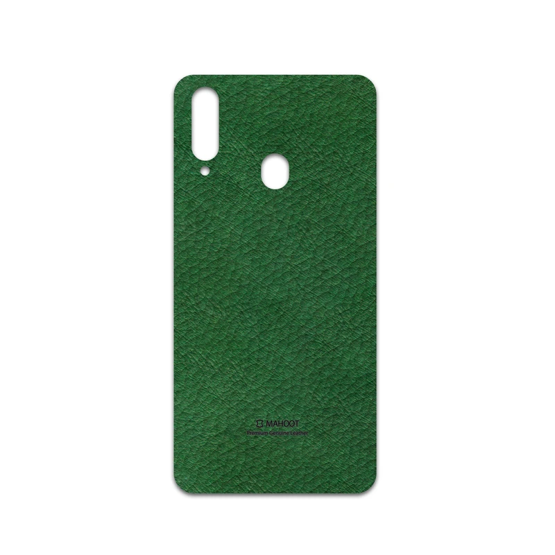 برچسب پوششی ماهوت مدل Green-Leather مناسب برای گوشی موبایل سامسونگ Galaxy A20s
