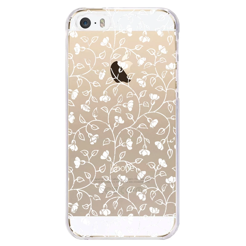کاور مگافون طرح گل مدل C42-W مناسب برای گوشی موبایل اپل Iphone 5 / 5S / SE