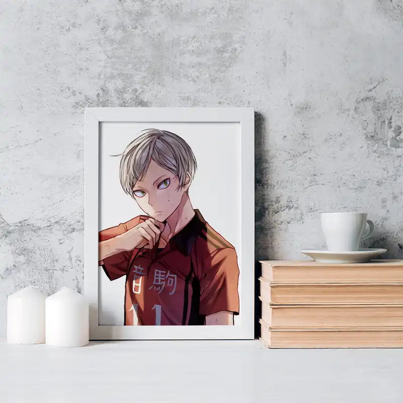 تابلو خندالو مدل میا اوسامو انیمه هایکیو Haikyu کد 17743