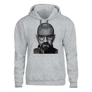 هودی مردانه مدل barking bad  کد SH74 رنگ طوسی