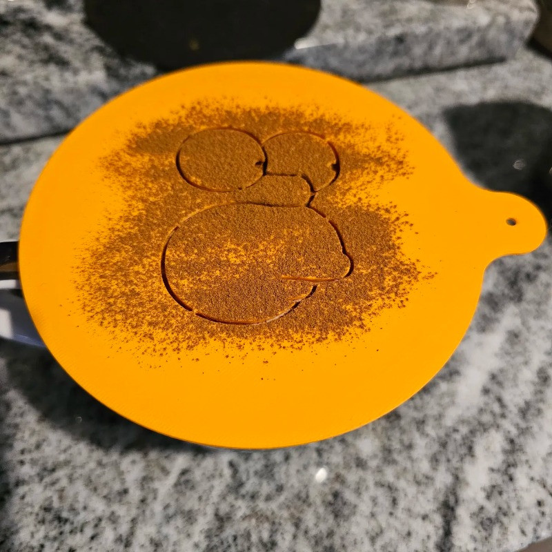 شابلون تزیین قهوه مدل Simpson شابلون تزیین قهوه مدل Simpson